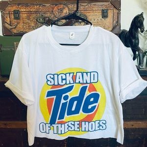 Sick and tide of Hoes crop top S-3X for sale #winenight #country #croptops